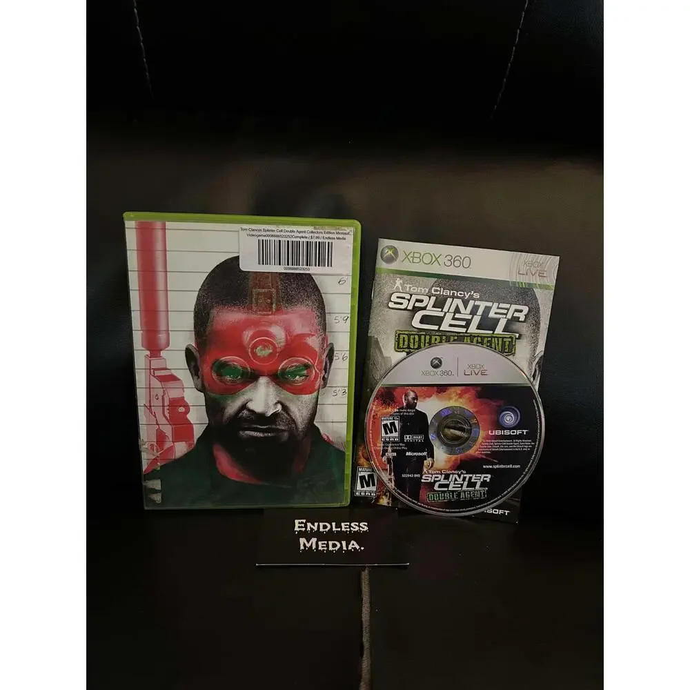 Splinter Cell Double Agent Microsoft Xbox 360 CIB Video Game